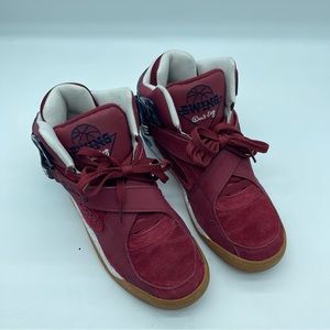 Patrick Ewing Shoes 10.5 Men’s Maroon White Rogue Lace Up High Tops
